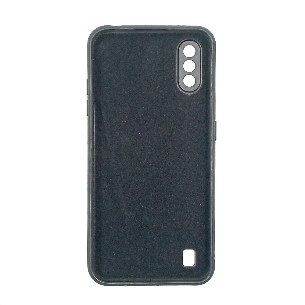 Samsung A01 / M01 Logo Silicone back cover with velvet inside protection layer
