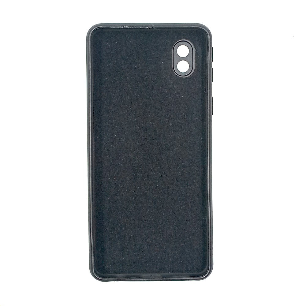 Samsung A01 Core Logo Silicone back cover with velvet inside protection layer