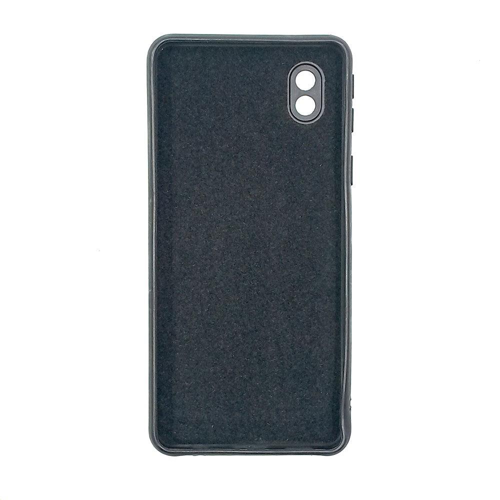 Samsung A01 Core Logo Silicone back cover with velvet inside protection layer