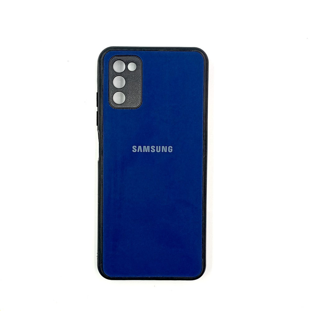 Samsung A02s Logo Silicone back cover with velvet inside protection layer