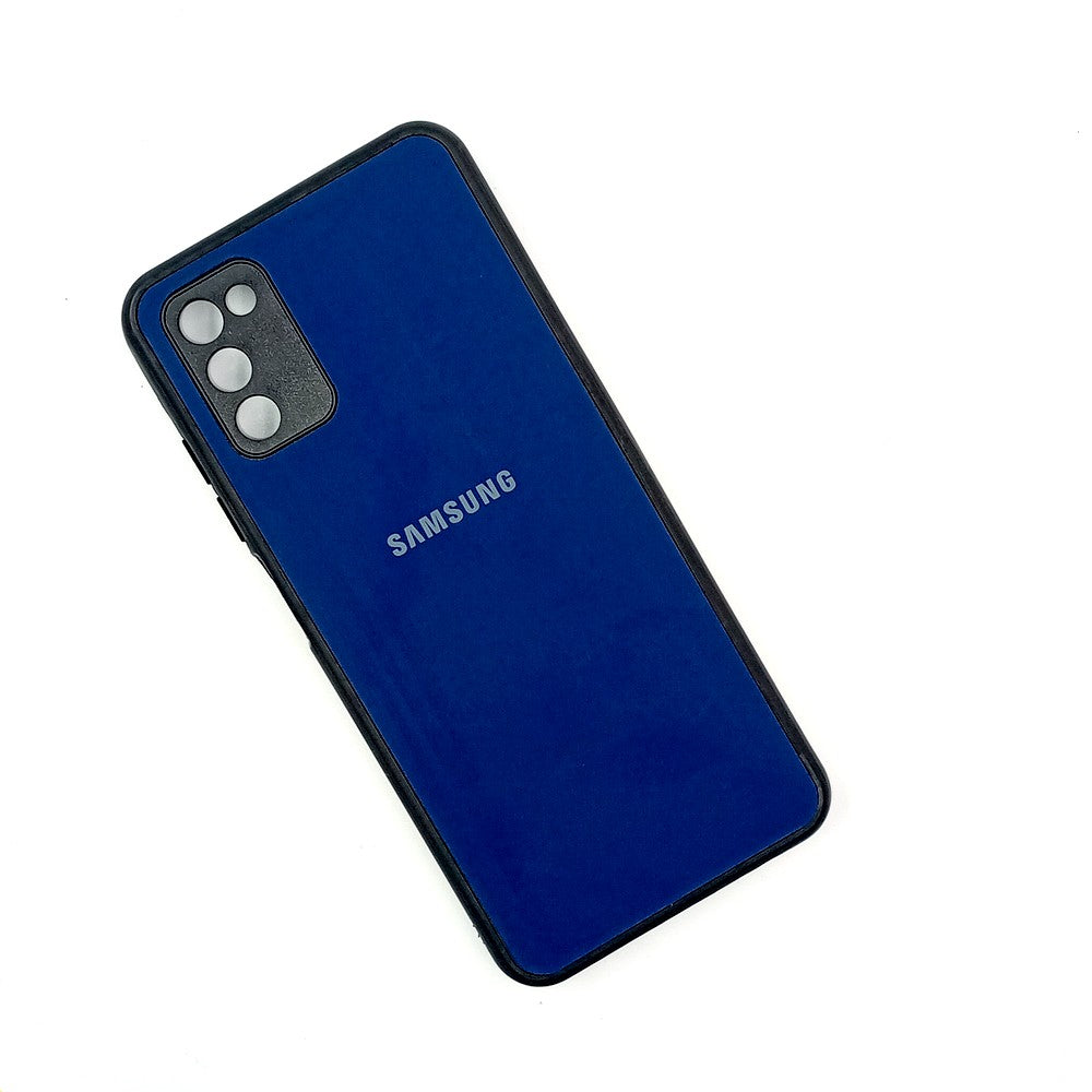 Samsung A02s Logo Silicone back cover with velvet inside protection layer