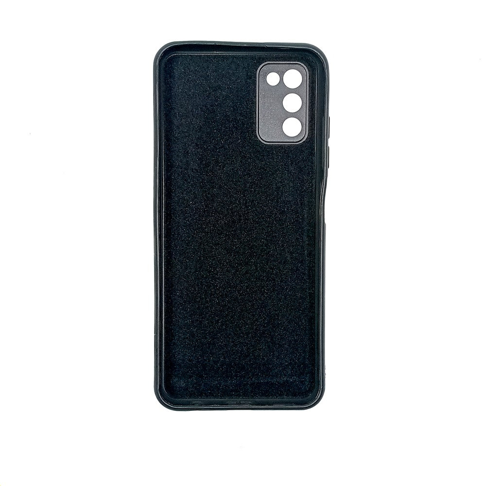 Samsung A02s Logo Silicone back cover with velvet inside protection layer