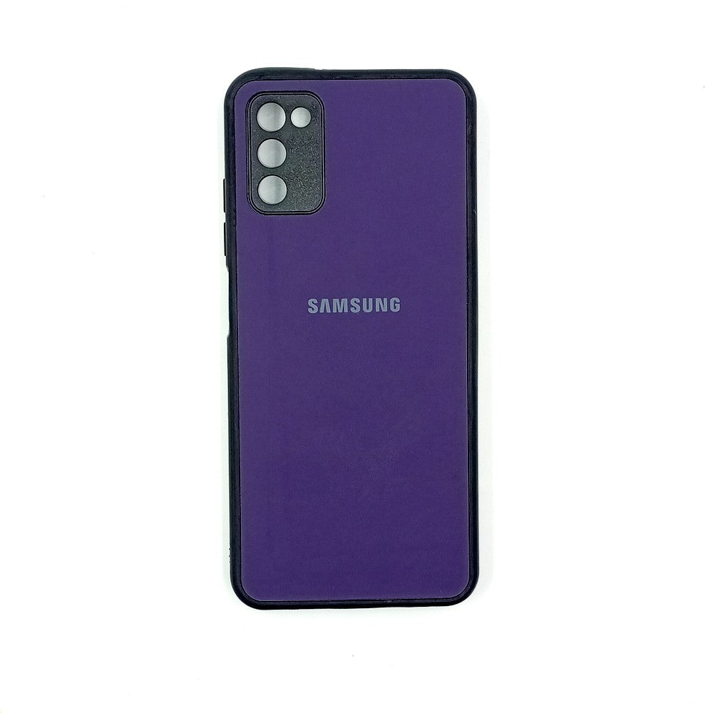 Samsung A02s Logo Silicone back cover with velvet inside protection layer