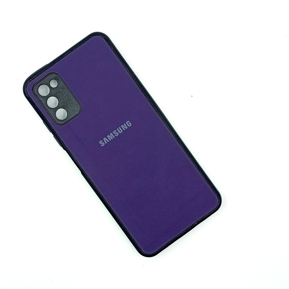 Samsung A02s Logo Silicone back cover with velvet inside protection layer