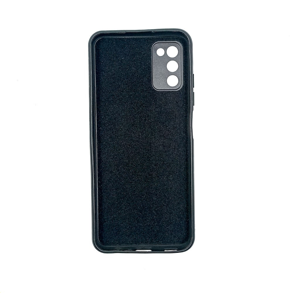 Samsung A02s Logo Silicone back cover with velvet inside protection layer