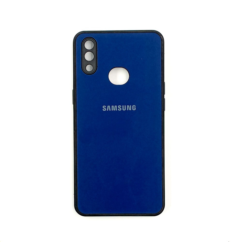 Samsung A10s / M01s Logo Silicone back cover with velvet inside protection layer