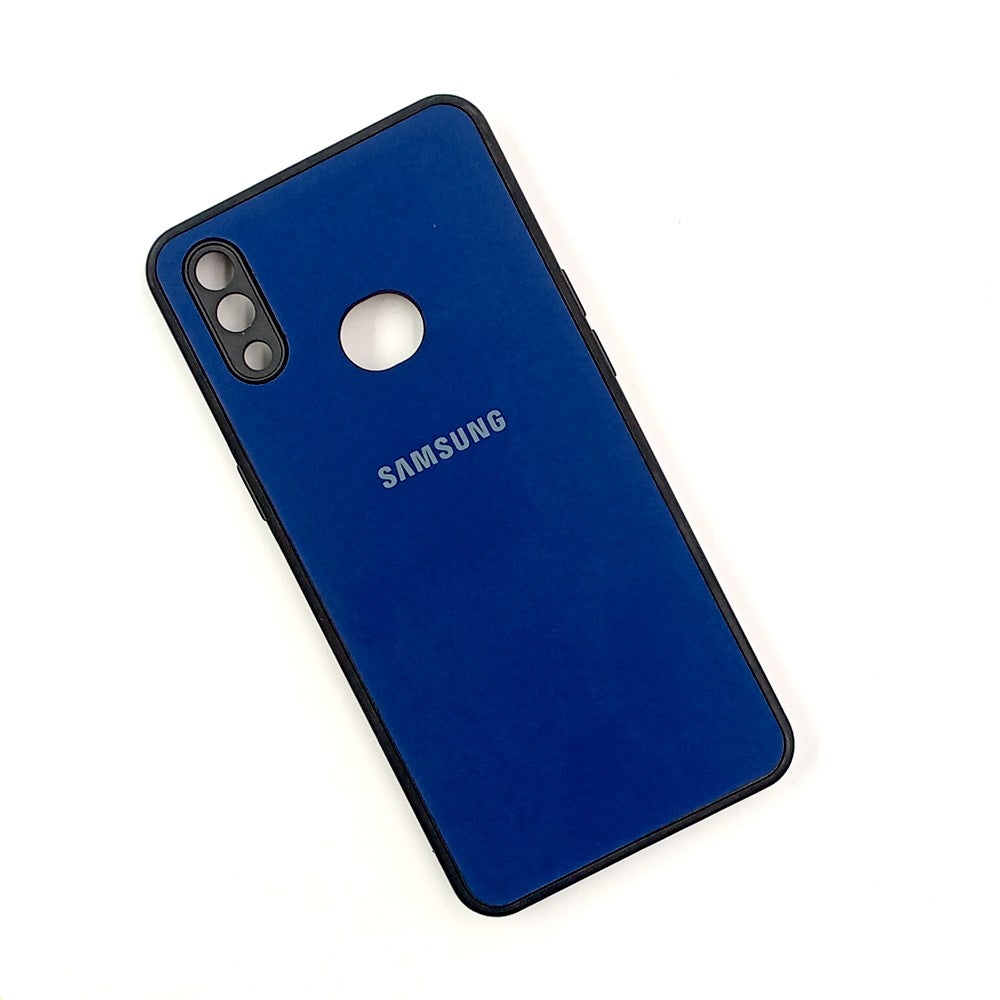 Samsung A10s / M01s Logo Silicone back cover with velvet inside protection layer
