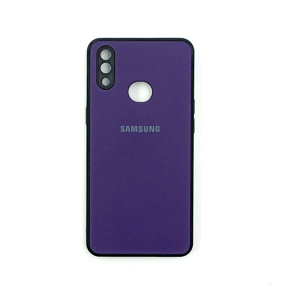 Samsung A10s / M01s Logo Silicone back cover with velvet inside protection layer