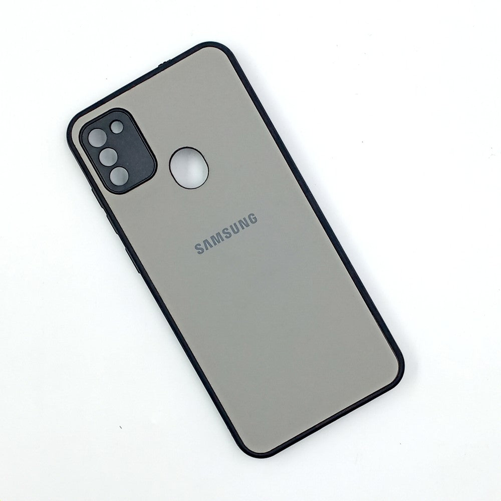 Samsung A11 / M11 Logo Silicone back cover with velvet inside protection layer