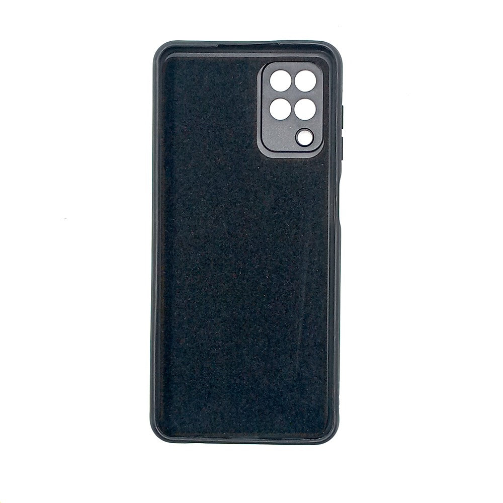 Samsung A12 Logo Silicone back cover with velvet inside protection layer