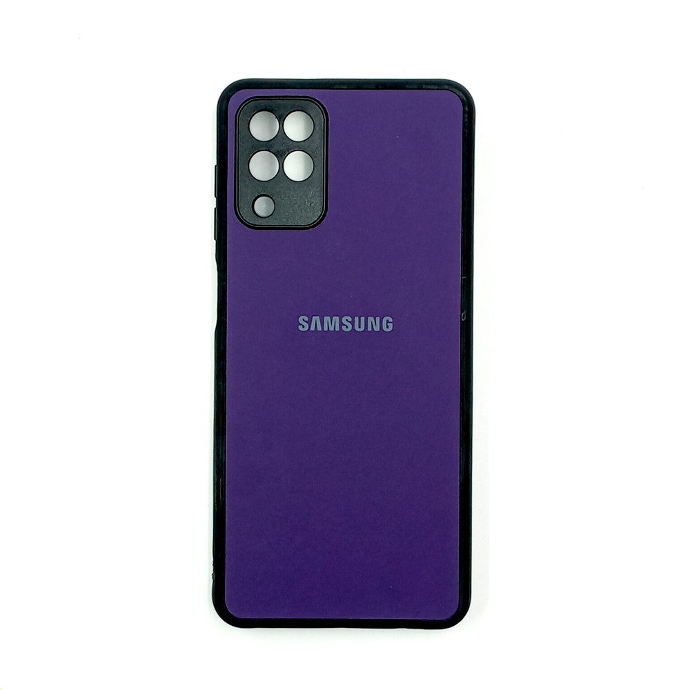 Samsung A12 Logo Silicone back cover with velvet inside protection layer