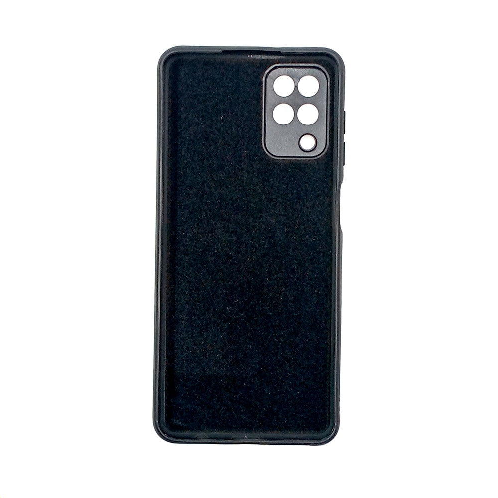 Samsung A12 Logo Silicone back cover with velvet inside protection layer