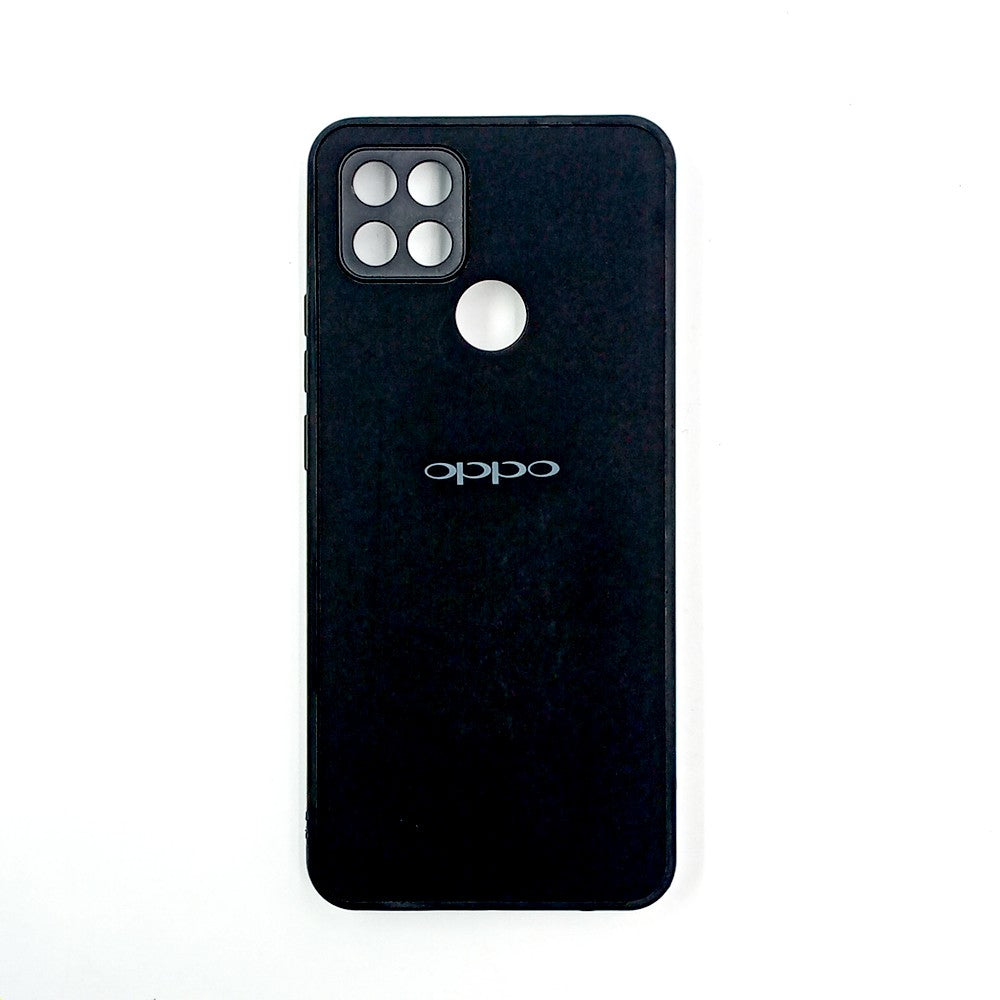 OPPO A15 / A15s Logo Silicone back cover with velvet inside protection layer