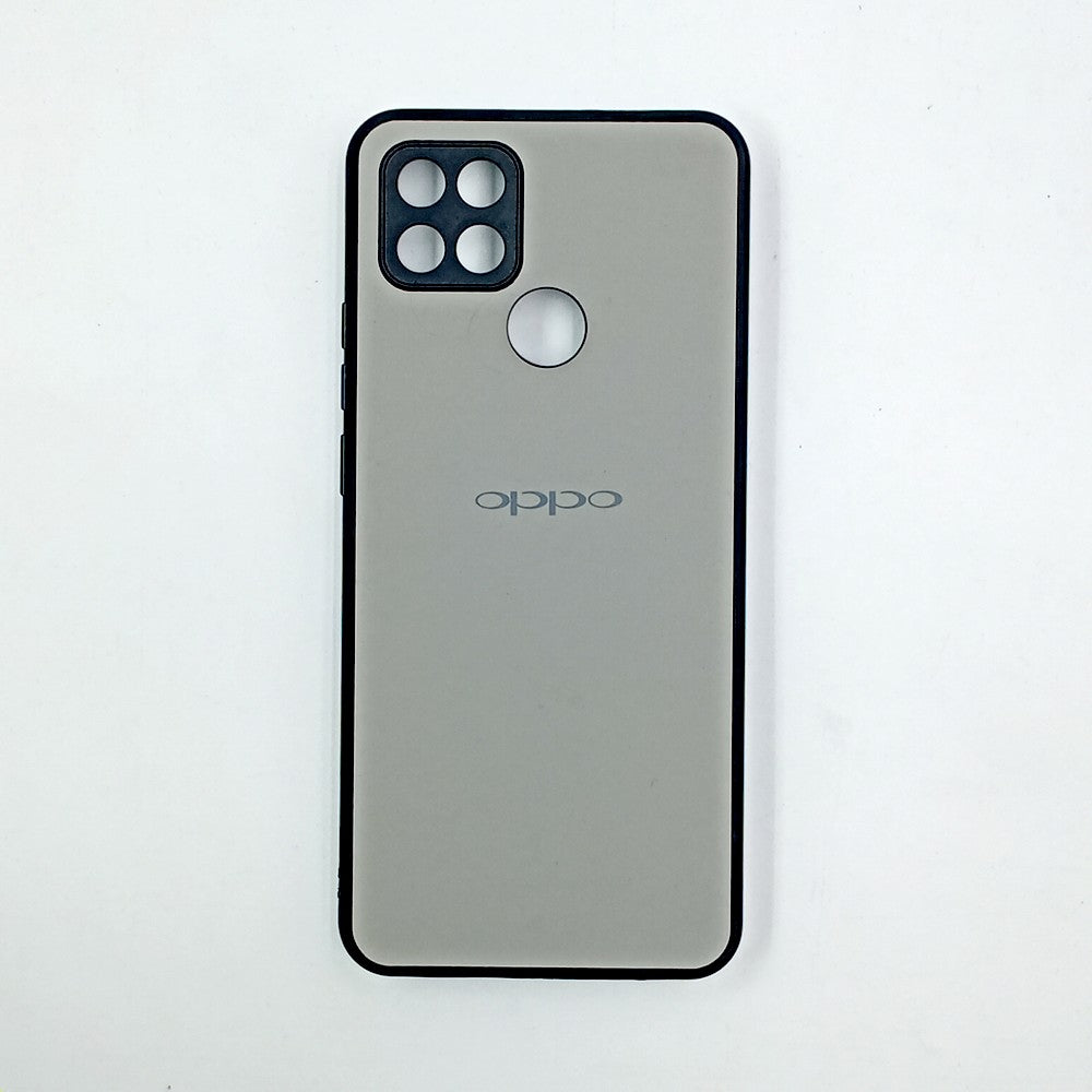 OPPO A15 / A15s Logo Silicone back cover with velvet inside protection layer