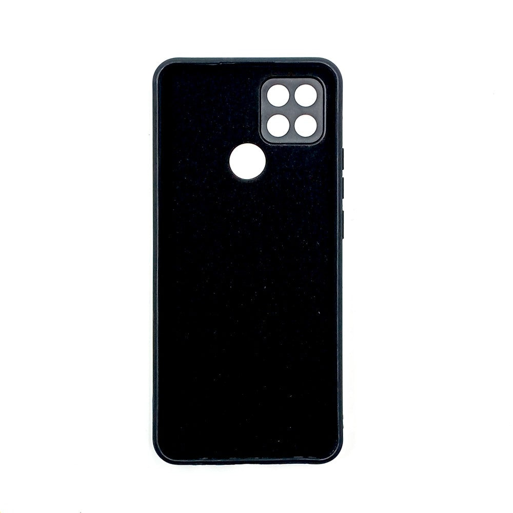 OPPO A15 / A15s Logo Silicone back cover with velvet inside protection layer