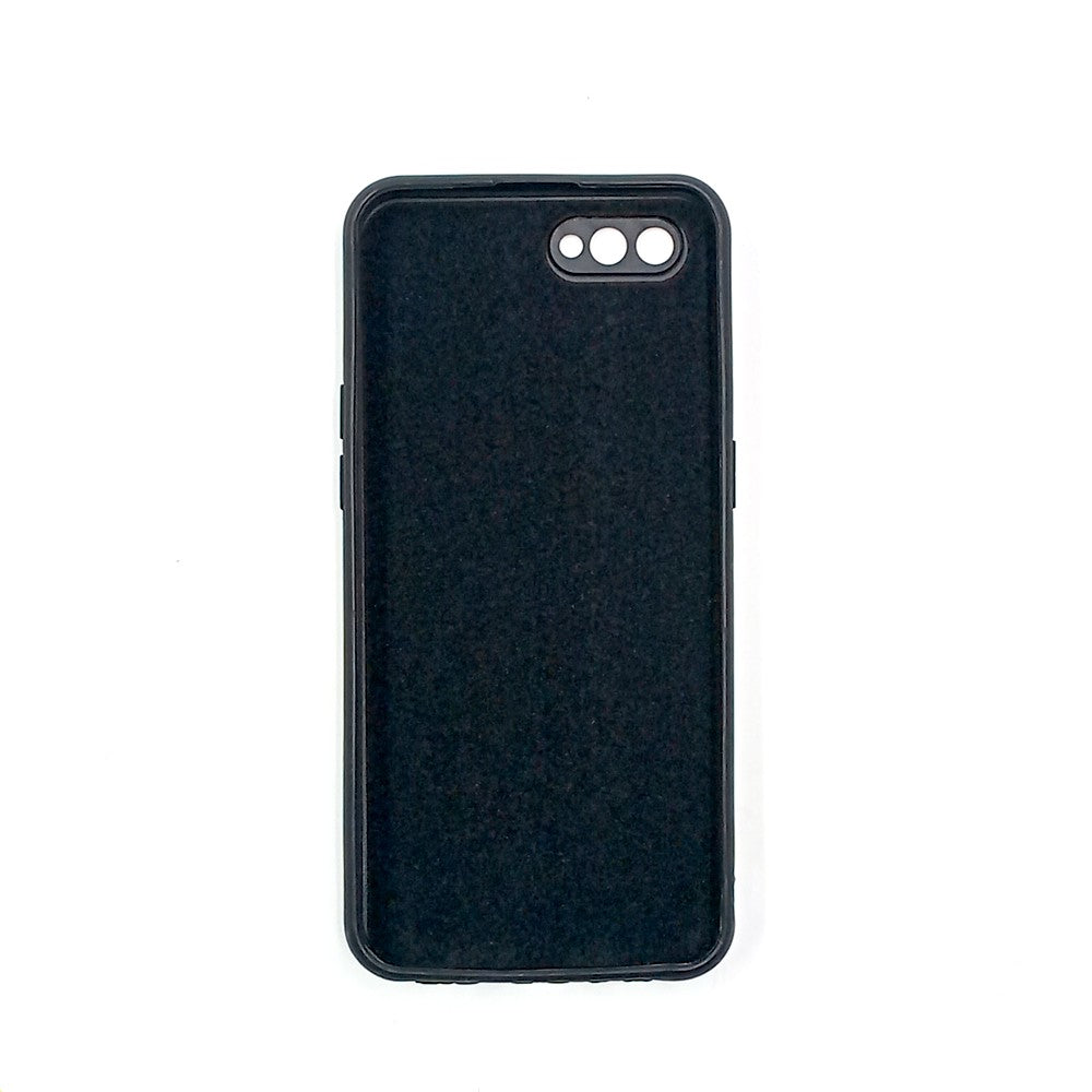 OPPO A1K Logo Silicone back cover with velvet inside protection layer