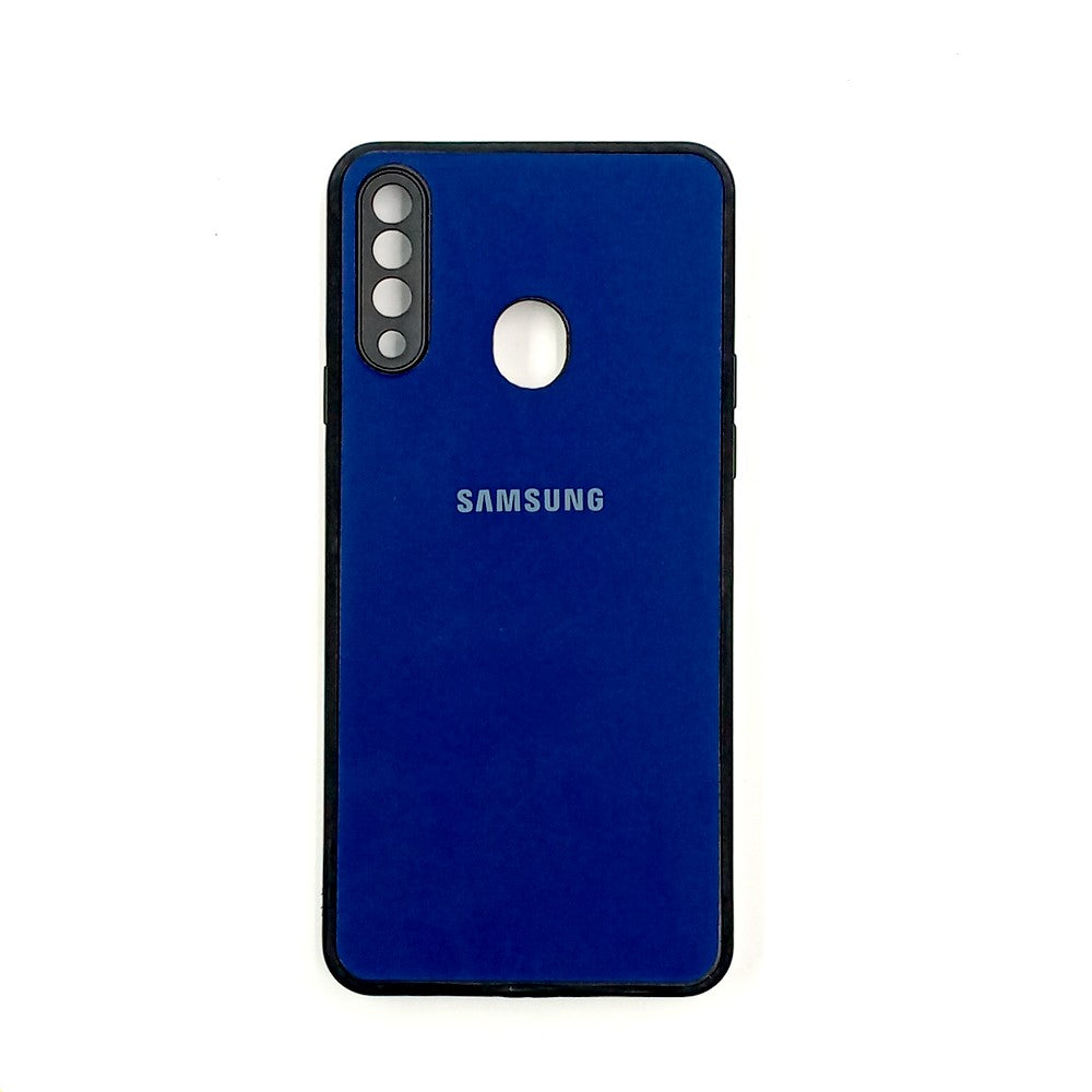 Samsung A20s Logo Silicone back cover with velvet inside protection layer