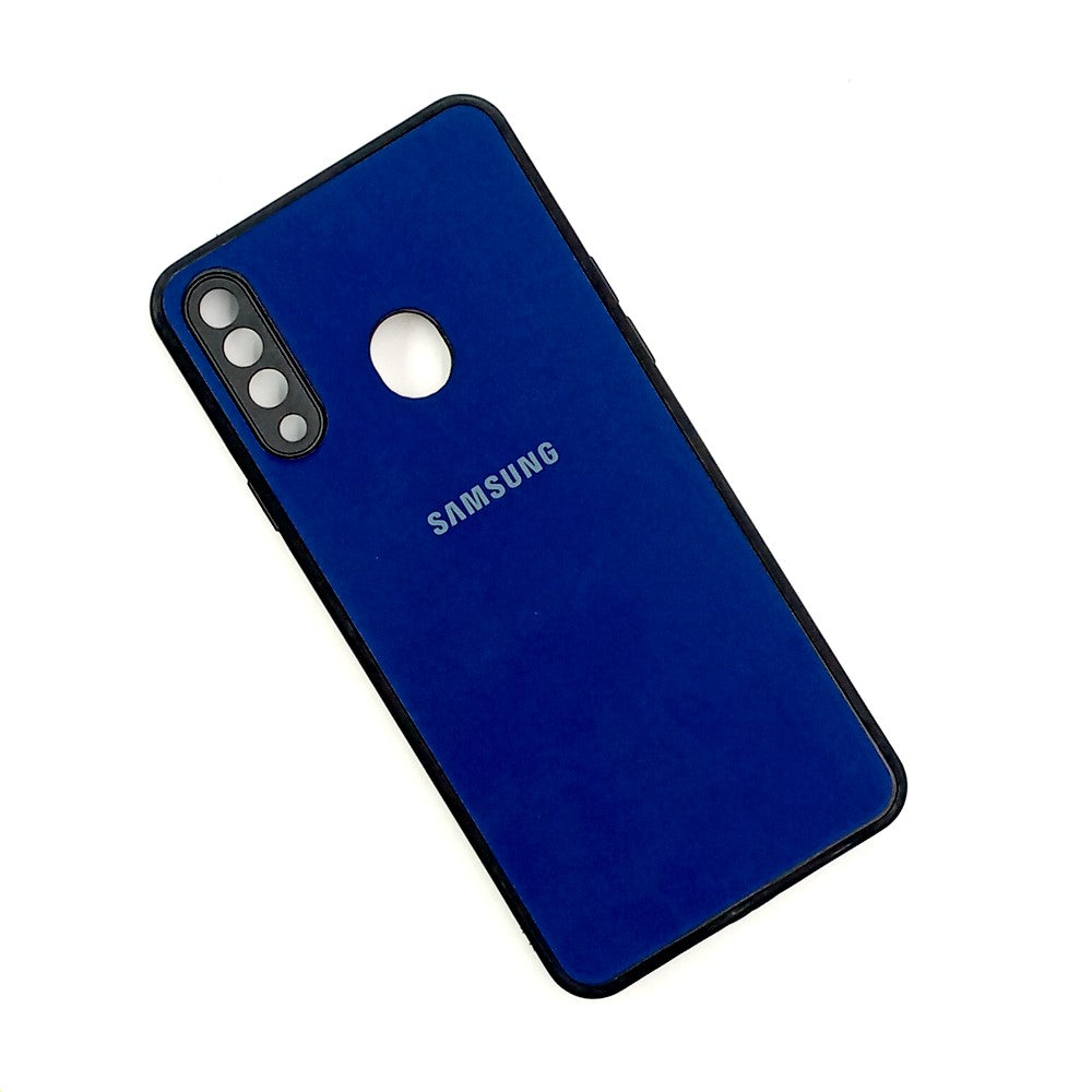 Samsung A20s Logo Silicone back cover with velvet inside protection layer