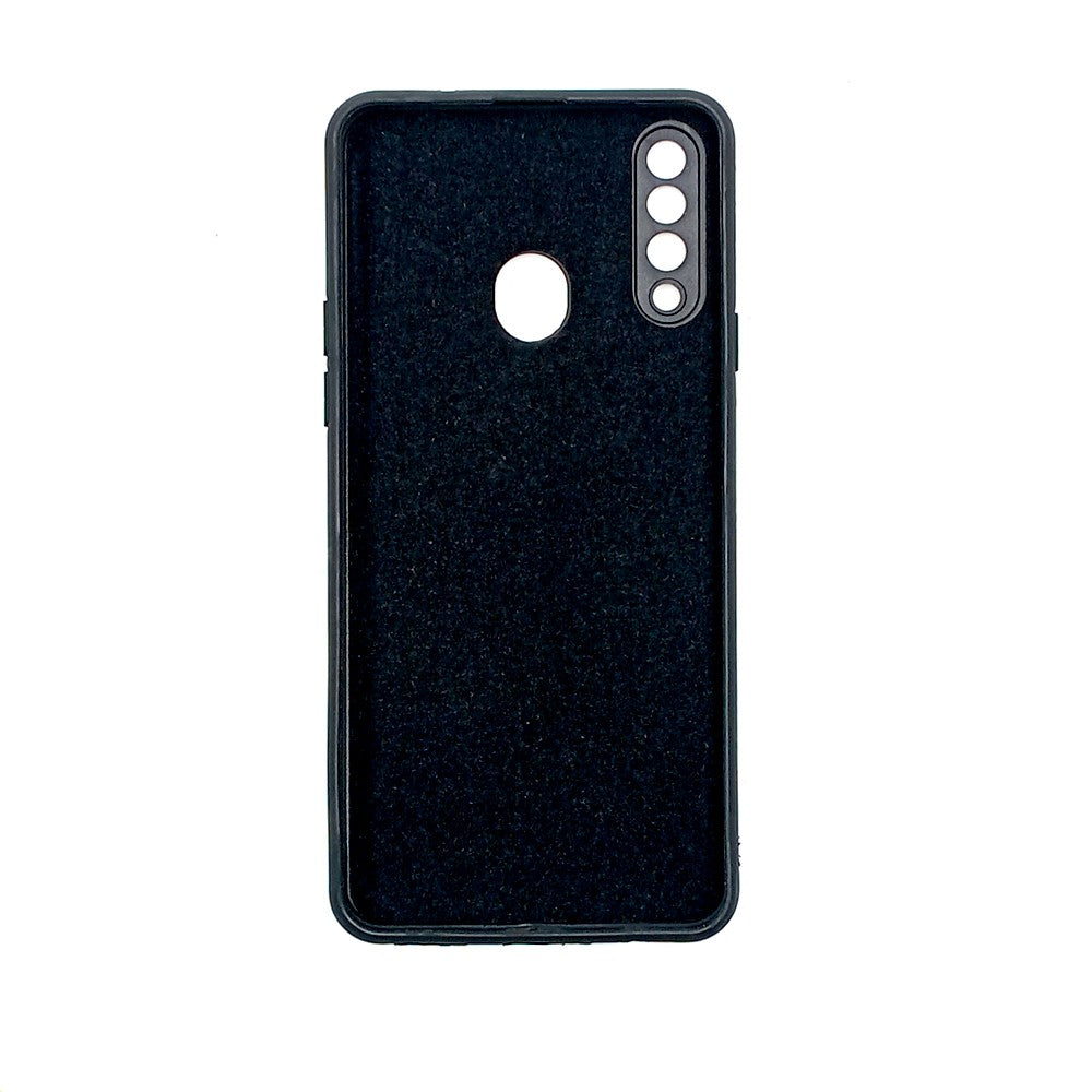 Samsung A20s Logo Silicone back cover with velvet inside protection layer