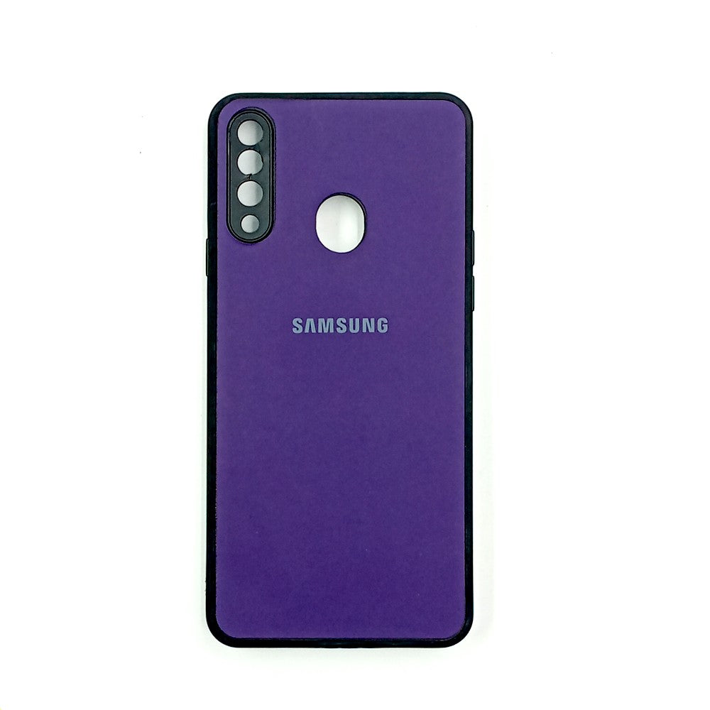 Samsung A20s Logo Silicone back cover with velvet inside protection layer