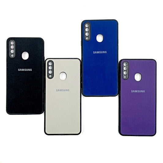 Samsung A20s Logo Silicone back cover with velvet inside protection layer