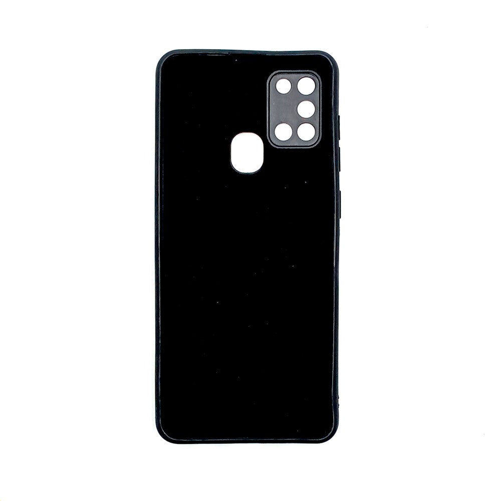 Samsung A21s Logo Silicone back cover with velvet inside protection layer