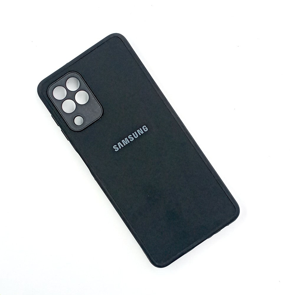 Samsung A22 4G Logo Silicone back cover with velvet inside protection layer