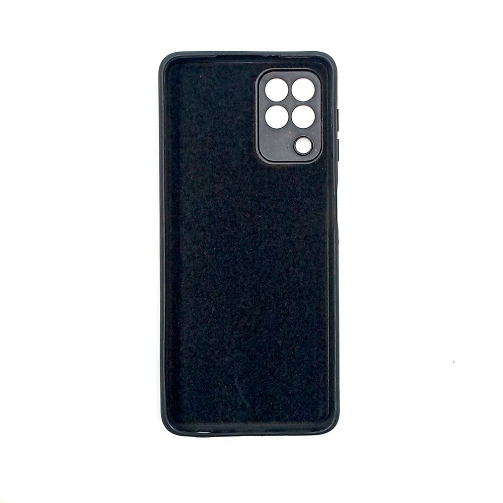 Samsung A22 4G Logo Silicone back cover with velvet inside protection layer