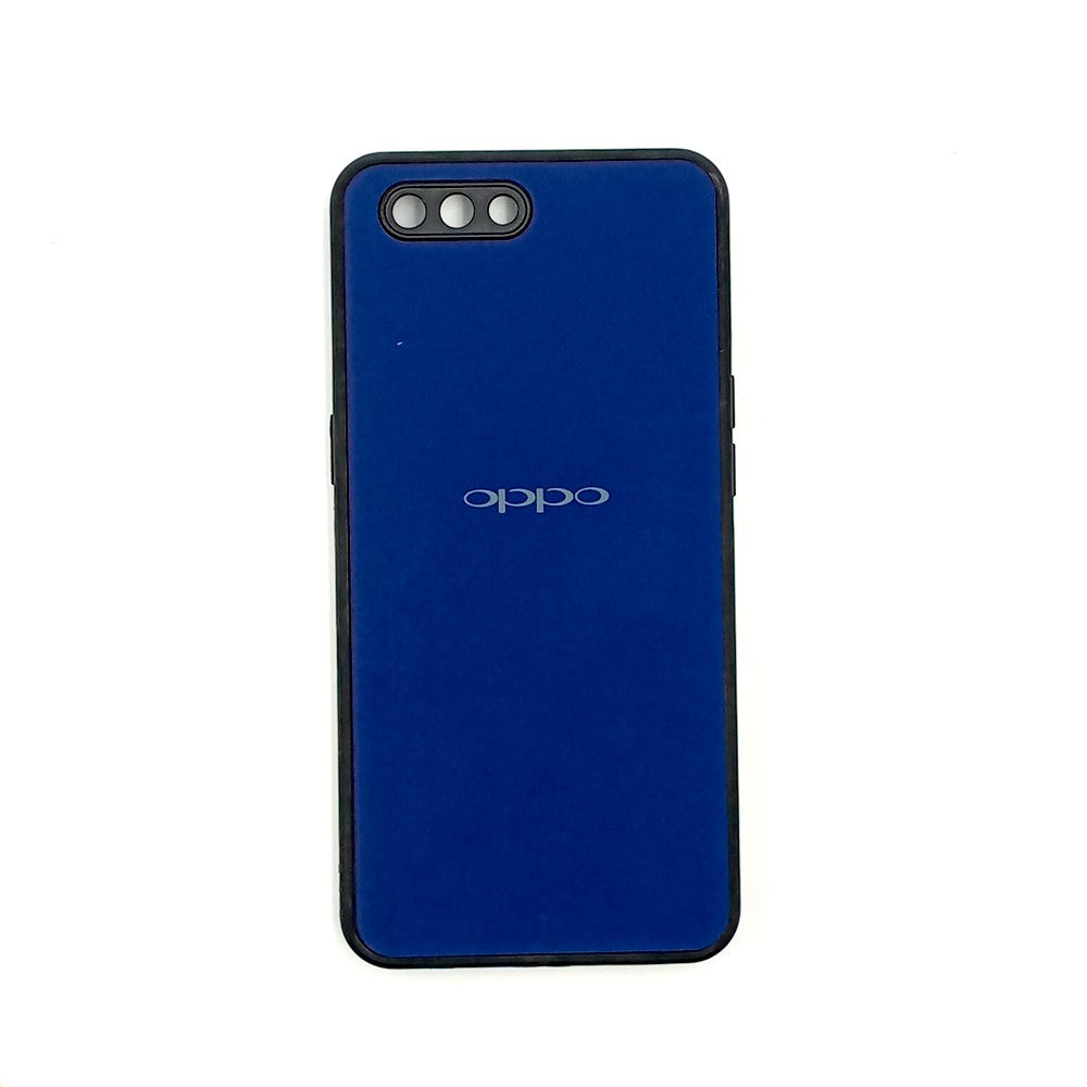 OPPO A3s Logo Silicone back cover with velvet inside protection layer