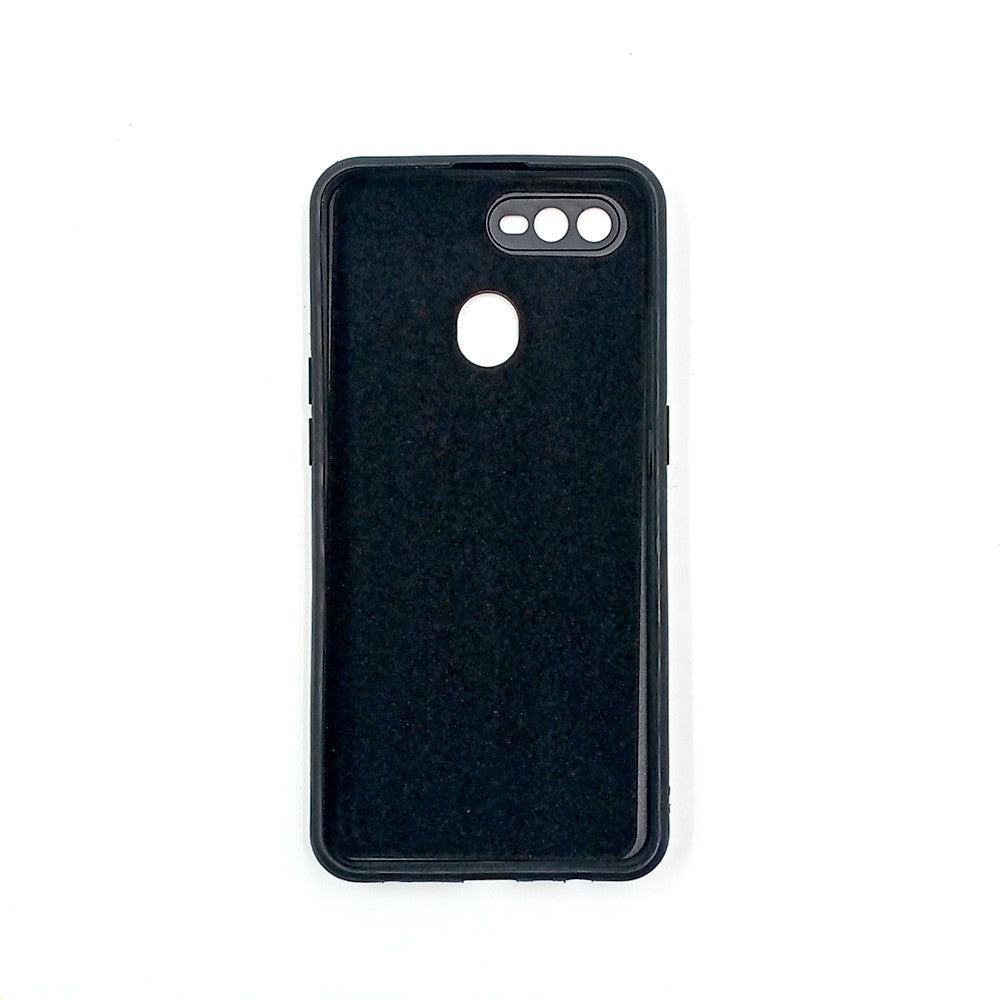 OPPO A5s Logo Silicone back cover with velvet inside protection layer