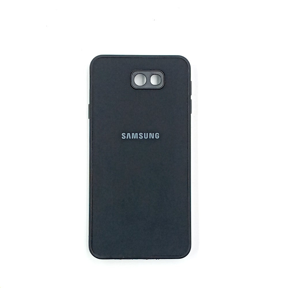 Samsung J7 Prime Logo Silicone back cover with velvet inside protection layer
