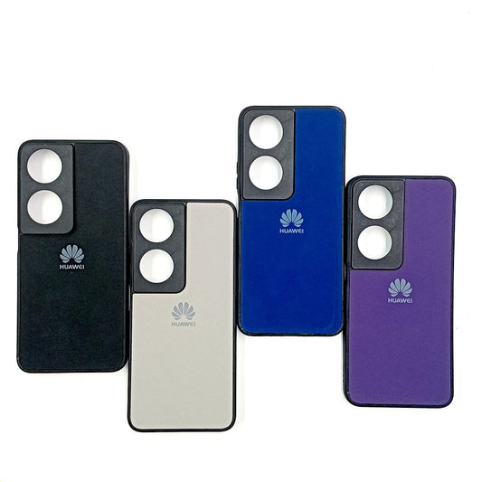 Honor X7b Logo Silicone back cover with velvet inside protection layer