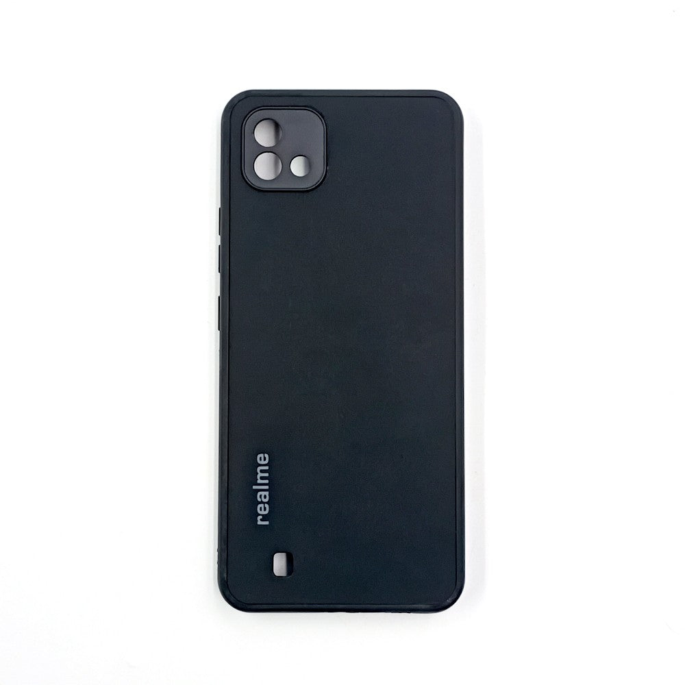 Realme C11 2021 Logo Silicone back cover with velvet inside protection layer