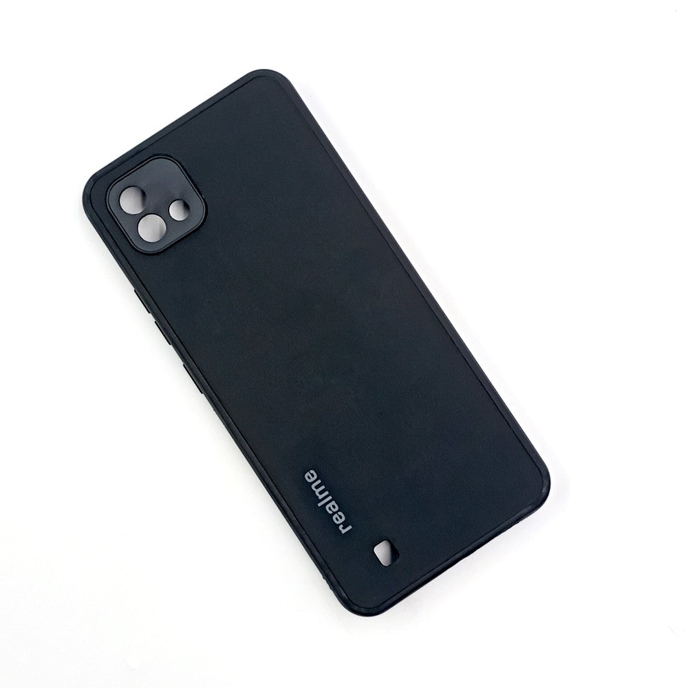 Realme C11 2021 Logo Silicone back cover with velvet inside protection layer