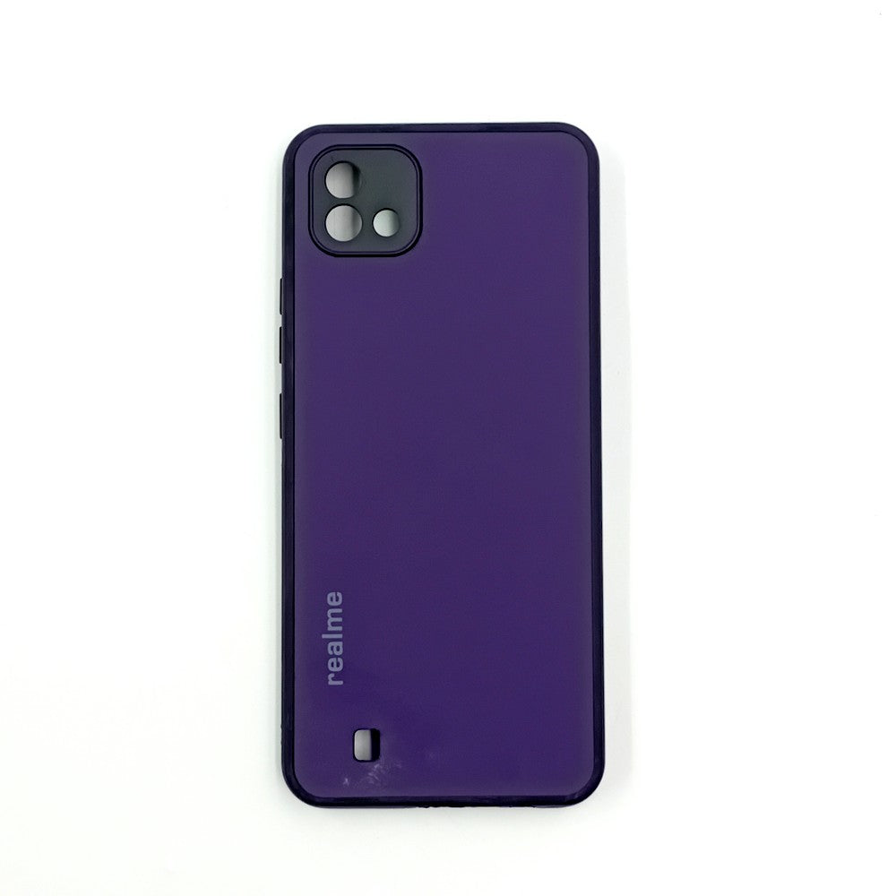 Realme C11 2021 Logo Silicone back cover with velvet inside protection layer