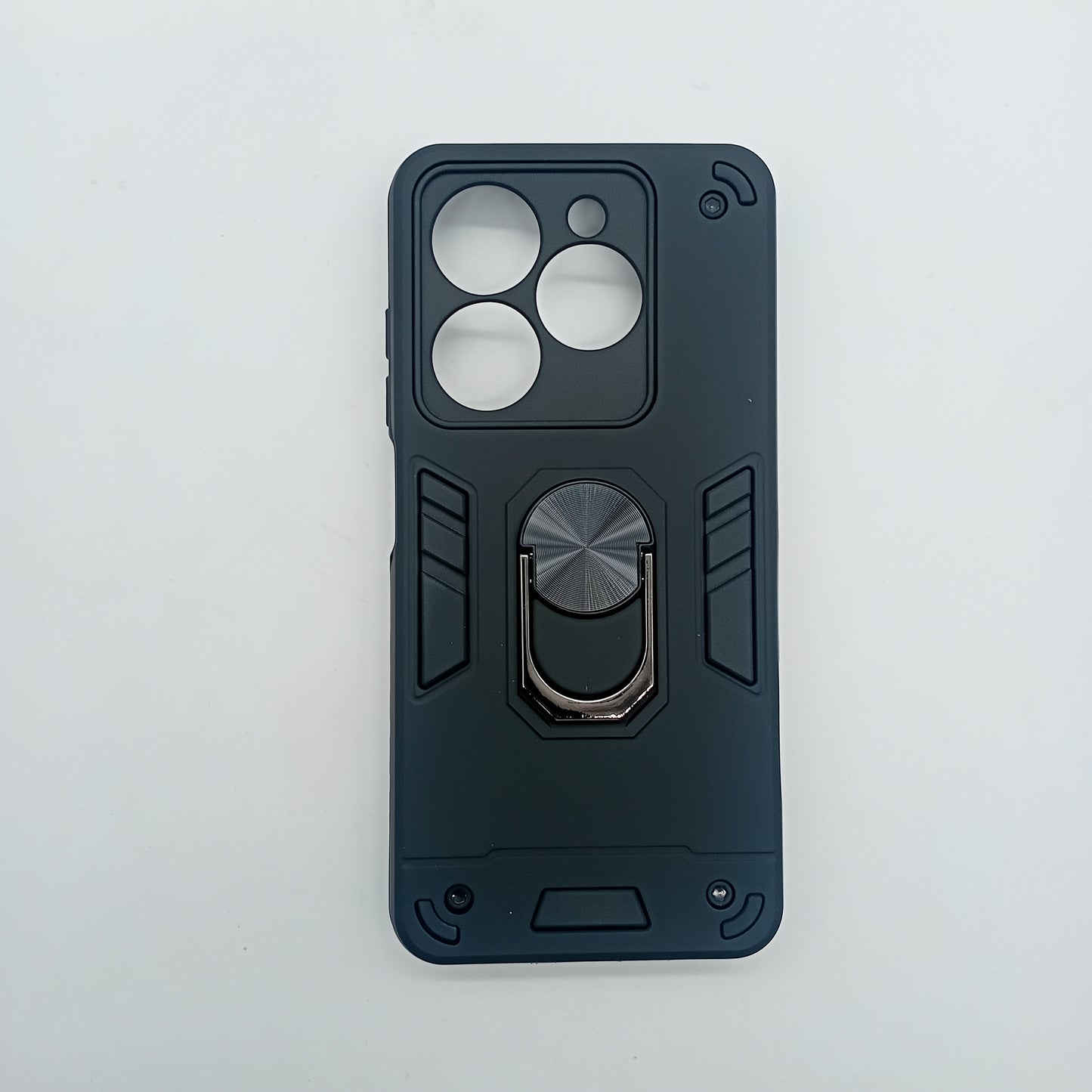 infinix Smart 8 Hard PC Case with ring holder Shockproof Slim back Cover