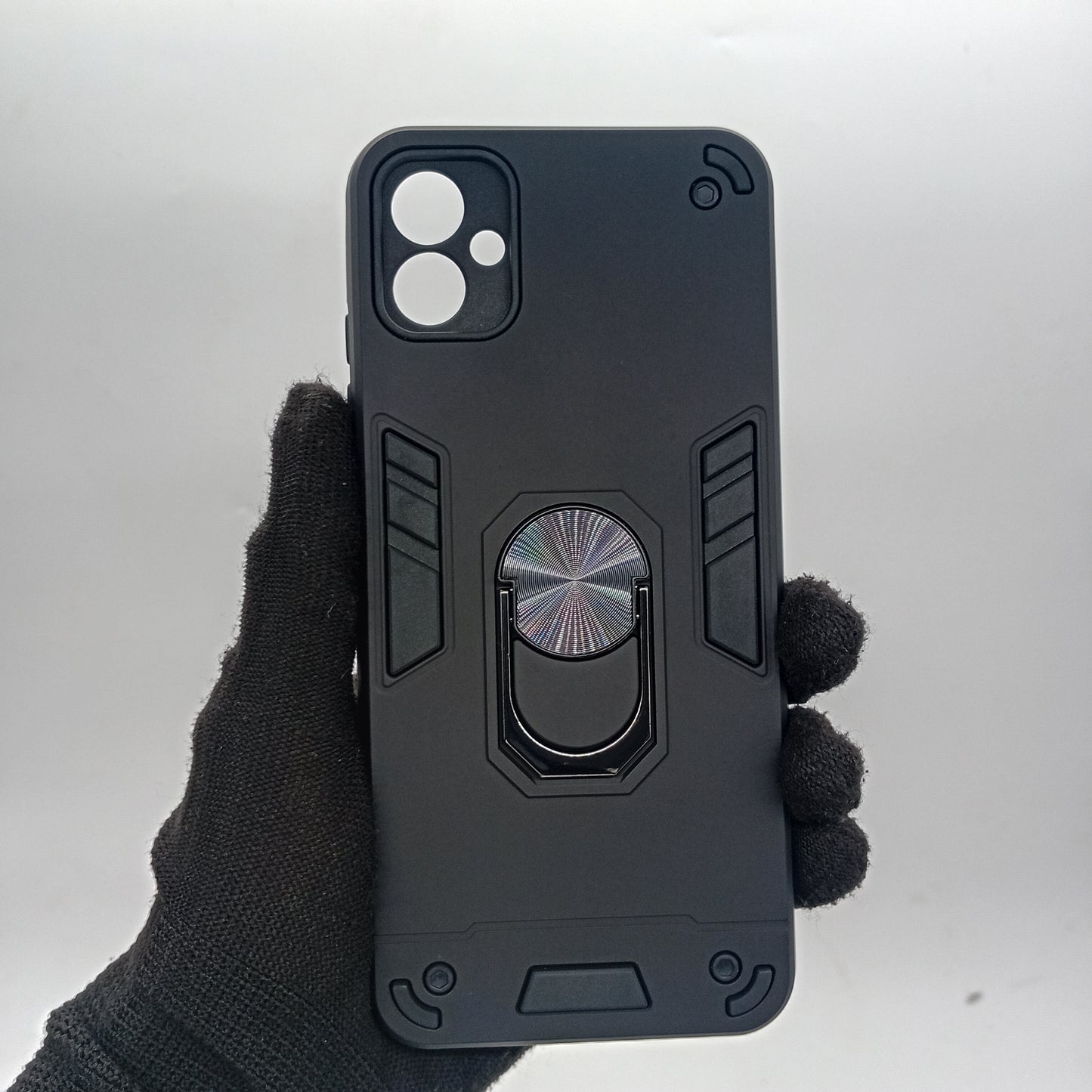 OPPO A17 Hard PC Case with ring holder Shockproof Slim back Cover