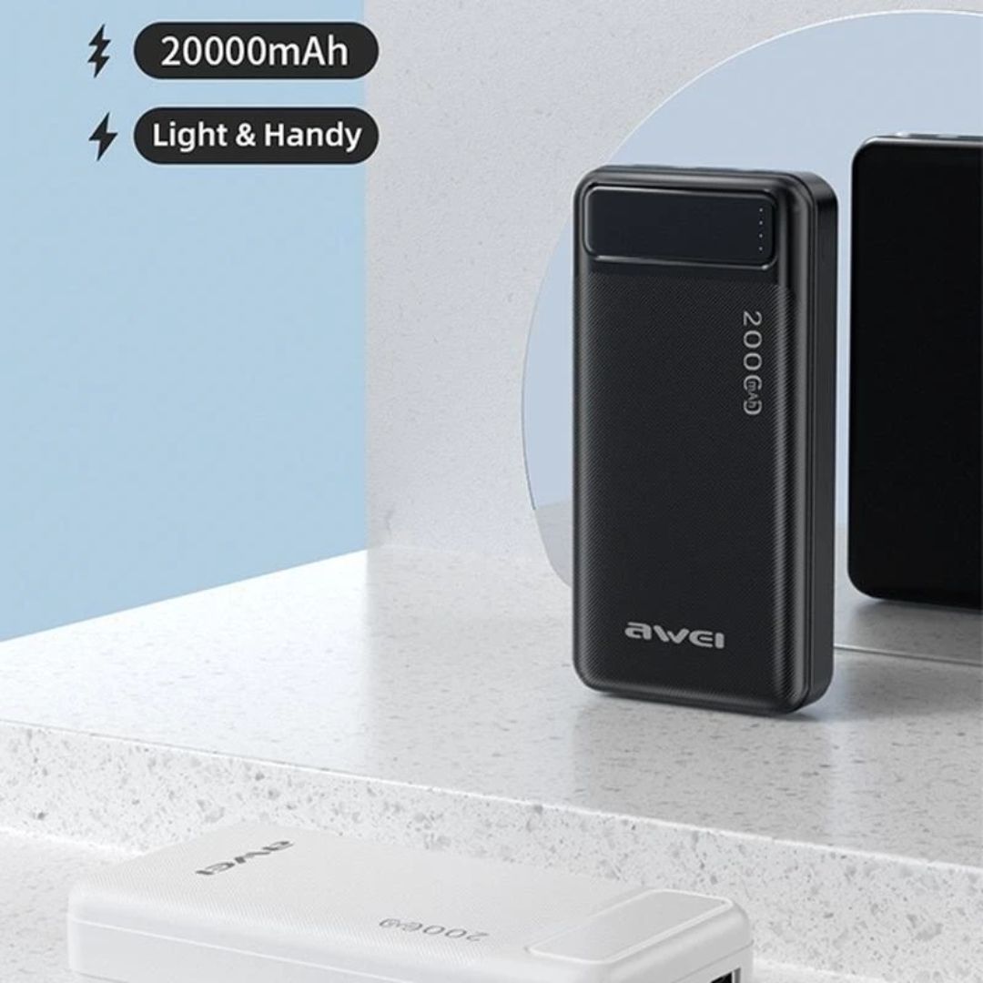 AWEI P6K 20000mAh Power Bank Black