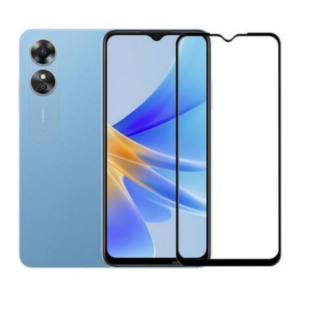 OPPO A17 Tempered Glass Screen Protector 9H HD Ultra Clear Anti-Scratch Bubble-Free Easy Apply Tempered Glass