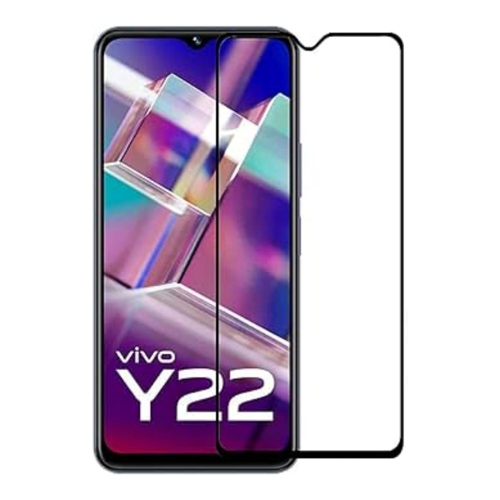 Vivo Y22 Tempered Glass Screen Protector 9H HD Ultra Clear Anti-Scratch Bubble-Free Easy Apply Tempered Glass