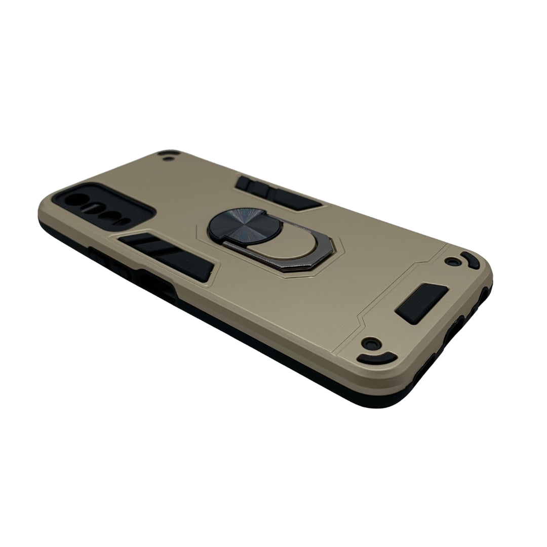 Vivo Y12s Hard PC Case with Ring holder Shockproof armour back Cover