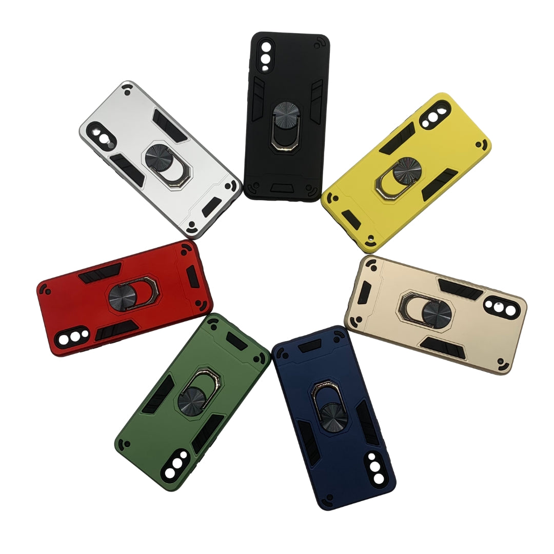 Samsung A02 / M02 Hard PC Case with ring holder Shockproof Slim back Cover