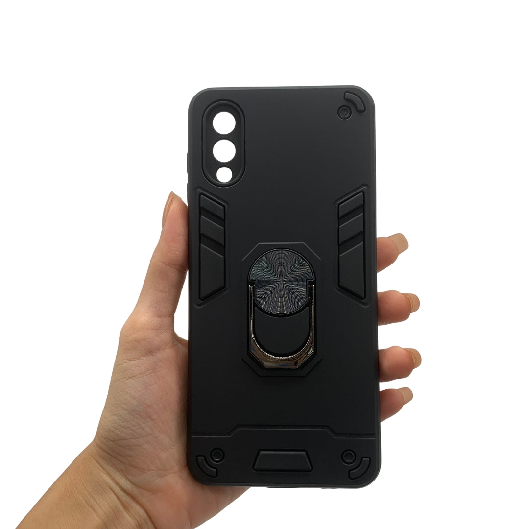 Samsung A02 / M02 Hard PC Case with ring holder Shockproof Slim back Cover