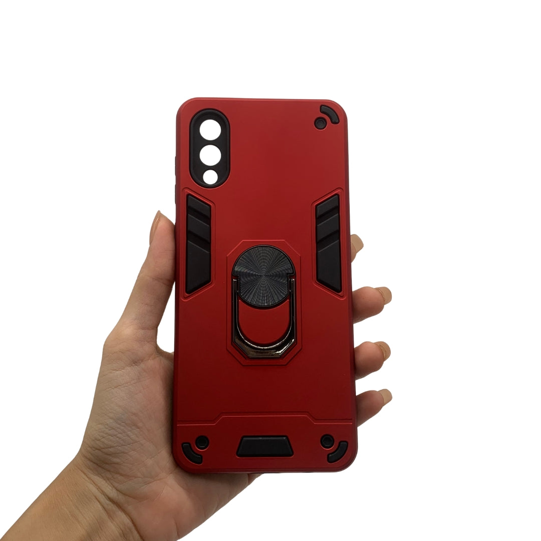Samsung A02 / M02 Hard PC Case with ring holder Shockproof Slim back Cover