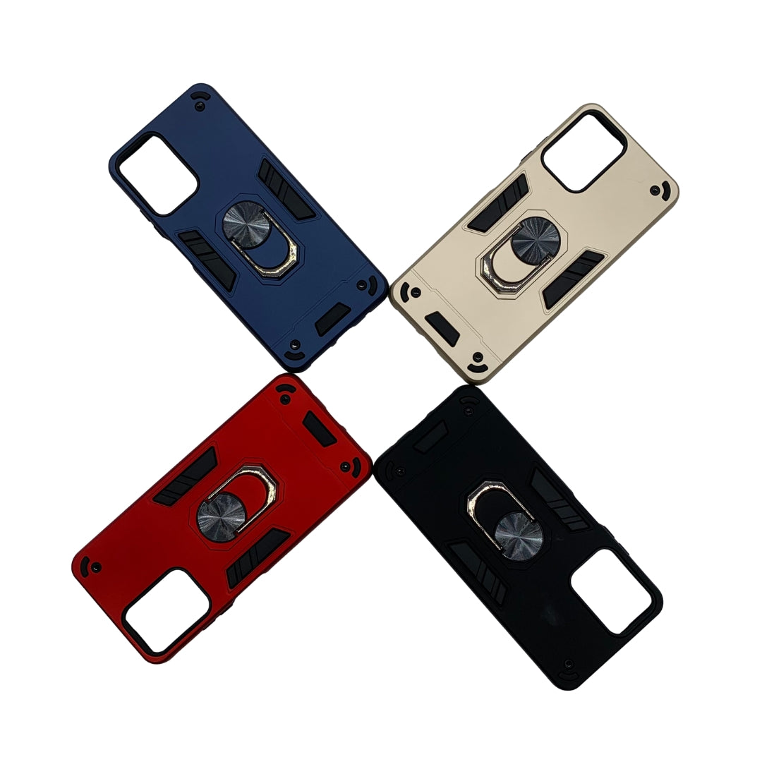 Motorola Moto G04 Hard PC Case with ring holder Shockproof Slim back Cover