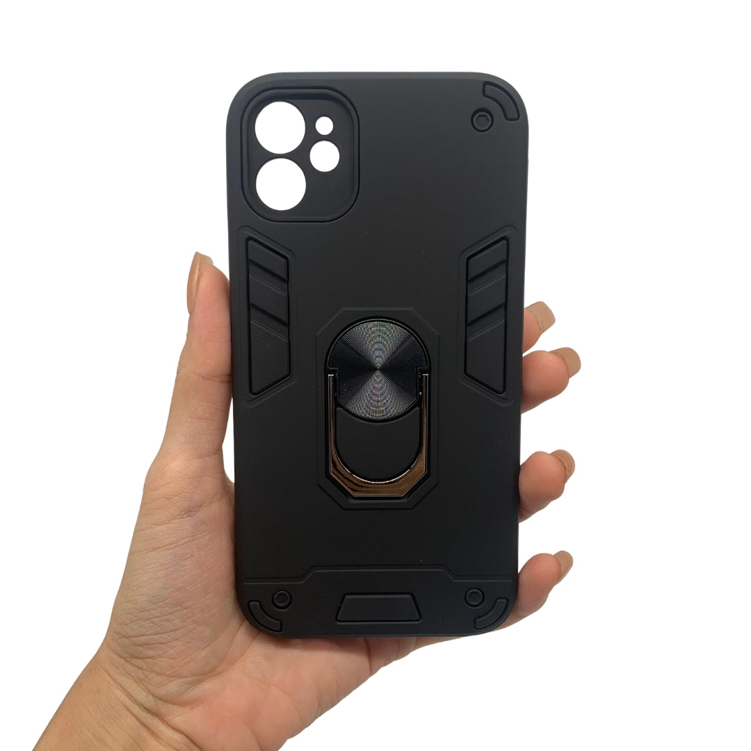 iPhone 11 Hard PC Case with ring holder Shockproof Slim back Cover