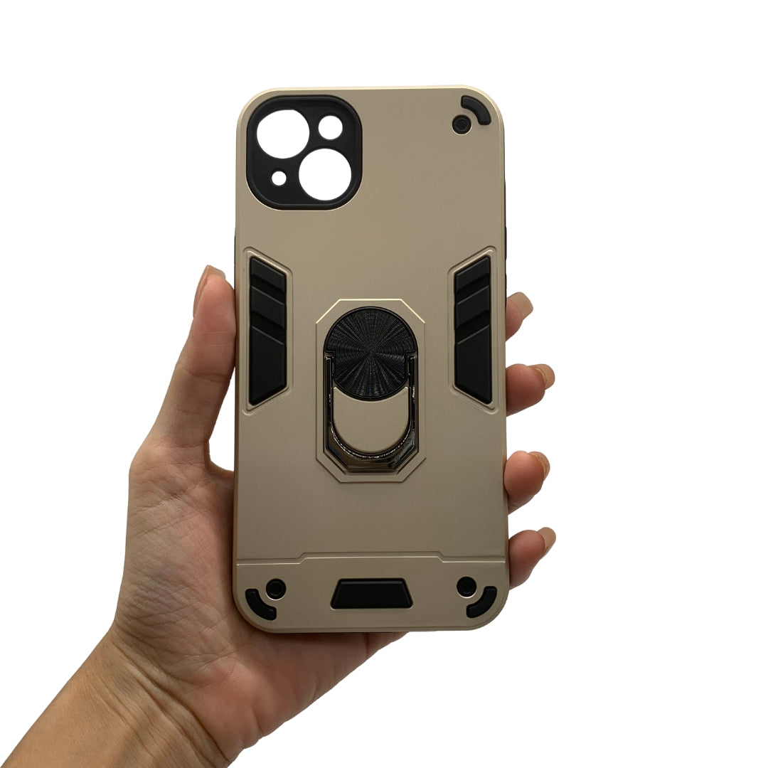 iPhone 14 Plus Hard PC Case with ring holder Shockproof Slim back Cover