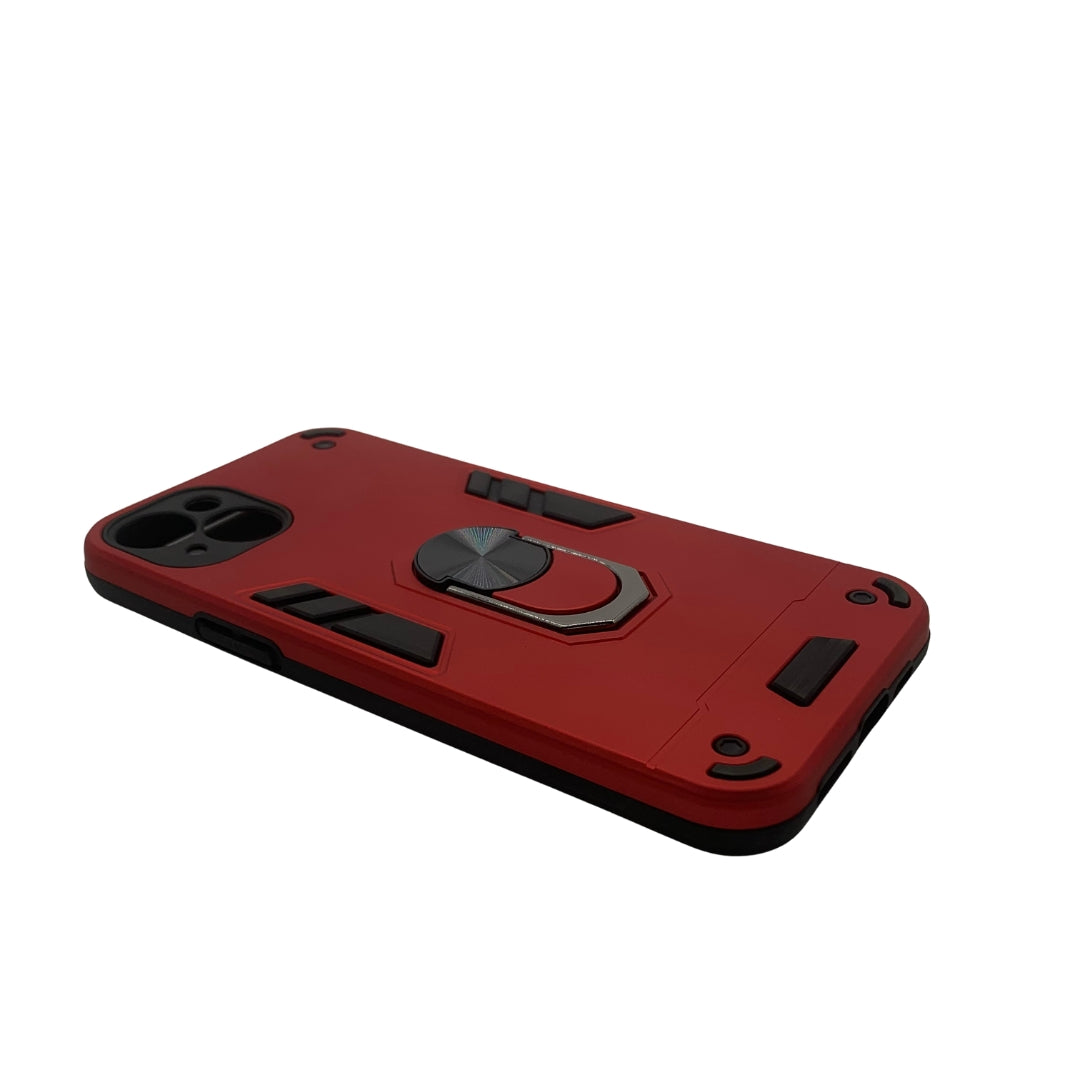 iPhone 15 Plus Hard PC Case with ring holder Shockproof Slim back Cover