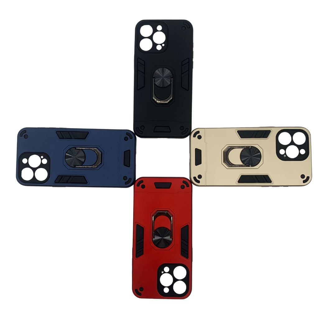 iPhone 15 Pro Max Hard PC Case with ring holder Shockproof Slim back Cover