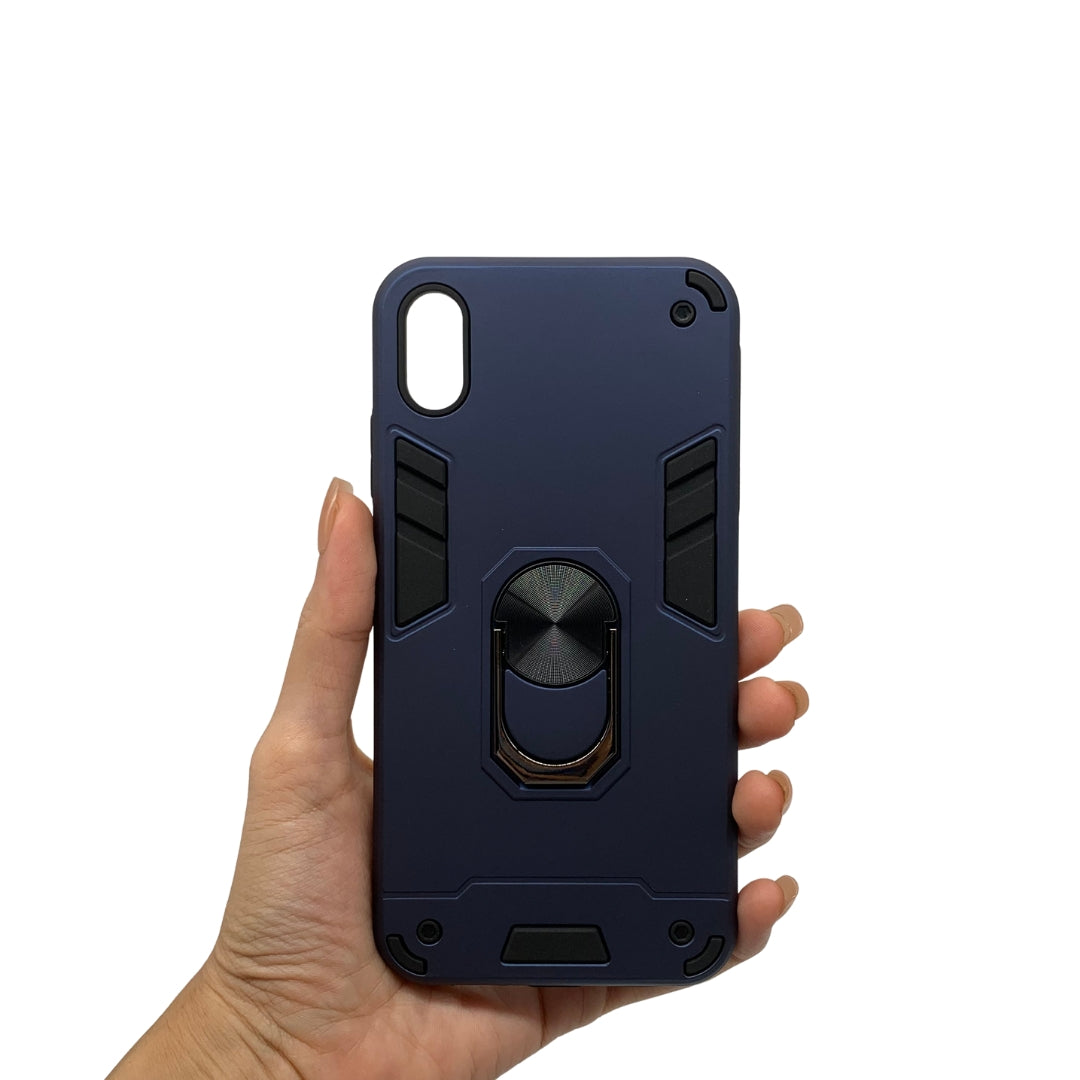 iPhone Xs Max Hard PC Case with ring holder Shockproof Slim back Cover